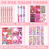 JOYIN 28 Packs Valentine's Day Stationery Set with Gift Card for Kids, Includes Pencils, Rulers, Notebook and Stickers for Classroom Exchange Party Favors Supplies view 2