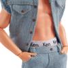 Barbie The Movie Collectible Ken Doll Wearing All-Denim Matching Set with Original Ken Signature Underwear view 4