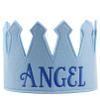 Melondipity Birthday Crown Hat - Felt Birthday Crown for Boys & Girls - Personalized Birthday Hats for Kids 1-8 Years Old (Customized Light Blue) view 1