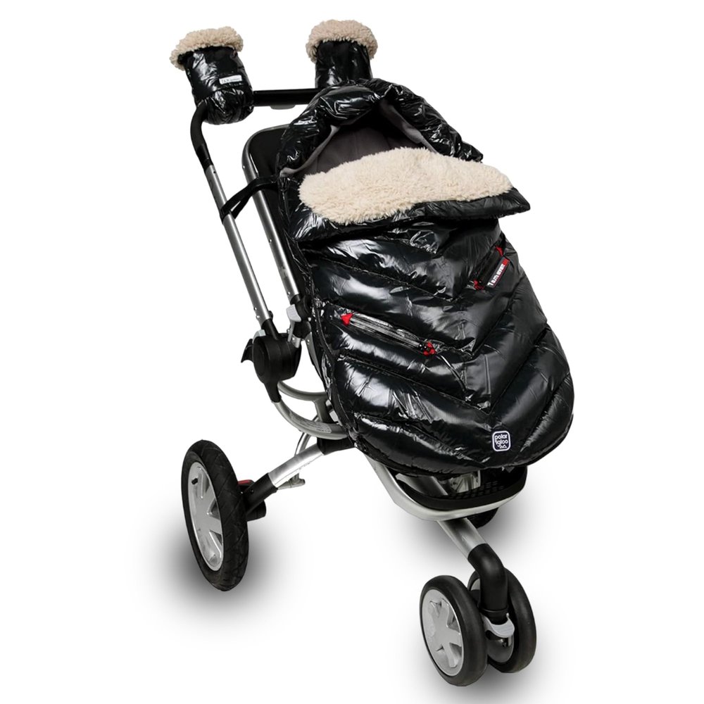 7AM Polar Igloo Toddler Footmuff for Stroller - Adjustable Infant Car Seat Blanket for Winter, Unisex Multi Purpose Fleece Lined Warm Hooded, Water Repellent | (0-6M)