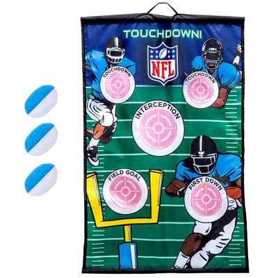 Franklin Sports NFL Football Target Toss Game - Kids Over The Door Mini Football Throwing Game with (3) Mini Balls - Perfect Indoor Toy for Kids - 36" x 24"