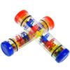MIHEY 2 Pack Rainmaker Rain Stick Toy, 8 Inch Rainstick Musical Instrument for Babies Toddlers and Kids, Sensory Developmental Shaker view 1