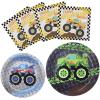 SamPartyShop Monster Truck Party Plates and Napkins, Monster Truck Party Decorations, Serves 20 Guests view 1