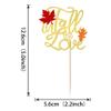 24 Pack Fall in Love Cupcake Toppers Glitter Maple Leaves Fall Maple Leaves Cupcake Picks Thanksgiving Bride Cupcake Decorations Bridal Shower Wedding Engagement Anniversary Party Supplies view 2