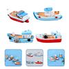 Tofficu 12pcs Miniature Fishing Boat Model Resin Nautical Decor for Home Desktop Ornament Unique Present for Boys and Girls Friends Creative Coastal Style for Parties Everyday Decoration view 4