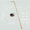 Cyber-Deals Rattan Craps Dealer Dice Stick 36" Inch + Selected Las Vegas Casino Authentic Dice Pair + Dice Pouch Bundle (Bally's (Red Frosted)) view 3