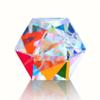 Color Crystal Faceted Optical Prism Beam Splitter Light Refracting Photography Science Glass Prisms view 1