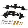 RZXYLRC Aluminum Front & Rear Portal Axle Complete for SCX24 1/24 RC Crawler Car Upgrades (Black) view 1