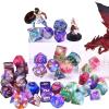 Amiven RPG Dice Sets 30 X 7-Die DND Polyhedral Dice (210pcs) with a Large Drawstring Bag for Dungeons and Dragons Tabletop Role Playing Games view 4