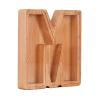 JENPECH Wooden Letter Piggy Bank for Kids Boys Girls, 26 Alphabet Large Piggy Bank Money Saving Box Birthday Gift for Kids Adults M view 1