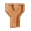 JENPECH Wooden Letter Piggy Bank for Kids Boys Girls, 26 Alphabet Large Piggy Bank Money Saving Box Birthday Gift for Kids Adults Y view 1