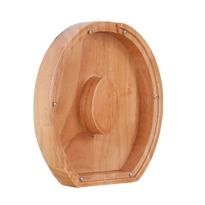 JENPECH Wooden Letter Piggy Bank for Kids Boys Girls, 26 Alphabet Large Piggy Bank Money Saving Box Birthday Gift for Kids Adults O