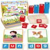 Wooden CVC Word Spelling Games, Montessori Educational Learning Toys Gifts for 3 4 5 6 Year Old Kids, Preschool Kindergarten Learning Activities, Sight Words Flash Cards Reading Letters for Toddlers view 1