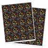 2"" Round Trampoline Bounce Jump Birthday Party Favor Stickers - Set of 40 view 3