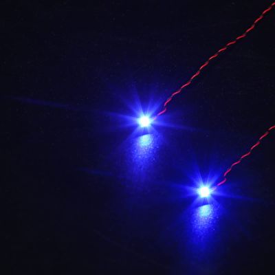 Light Up Your Bricks- 2 Pieces X Blue 15 cm LED Bit Lights, USB Powered, Compatible with Legos, DIY Lighting