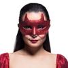 Boland 72277 Eye Mask Devil Glitter, red, Standard Size view 2