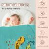Artsadd Custom Dinosaur Fleece Throw Blanket for Kids Boys Girls Baby Custom Name Blanket Toddler Infants Blankets for Bed Birthday Shower Gift view 2