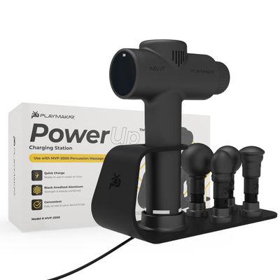 PlayMakar PowerUp Charging Station : Use with MVP-2000 Percussion Massage Gun, MVP+ Massage Gun not Included