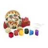 Mud Pie Orange Wood Dino Shape Sorter view 1