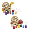 Mud Pie Orange Wood Dino Shape Sorter view 2