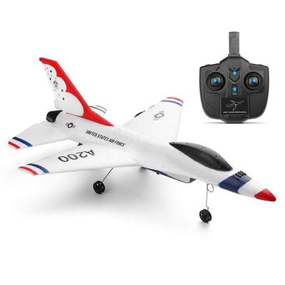 QIYHBVR Two-Channel RC Aircraft Fixed-Wing RC Glider Wireless Electric Model Airplane USB Charging Fighter Aerial Flying Toy Gifts for Boys and Girls for Adults