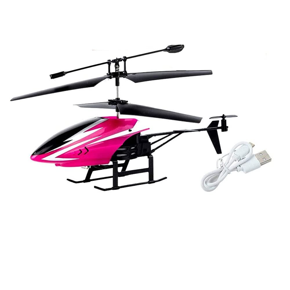 QIYHBVR Mini Small RC Airplane 2-Channel Rechargeable RC Helicopter Simulation Aviation Model Boy Aerial Flying Toy Electric Wireless Aircraft Children Birthday Gifts