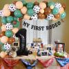 Cowboy 1st Birthday Decorations, My First Rodeo Birthday Party Balloon Garland Arch Kit with Number 1 Foil Balloon Banner Cake Topper for Cowboy Themed Party 1st Birthday view 2