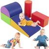 BLKMTY 5-Pieces Climbing Toys for Toddlers, PU Leather Foam Blocks for Kids - Soft Play Climbing for Toddlers - Baby Foam Climbing Blocks for Crawling and Sliding Indoor Playground for Kids view 1
