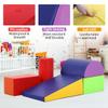BLKMTY 5-Pieces Climbing Toys for Toddlers, PU Leather Foam Blocks for Kids - Soft Play Climbing for Toddlers - Baby Foam Climbing Blocks for Crawling and Sliding Indoor Playground for Kids view 4