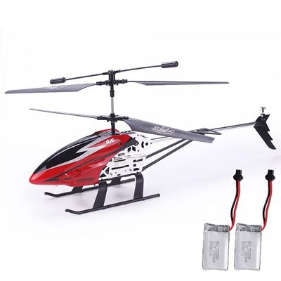 QIYHBVR RC Plane for USB Charging Super Large Space Model Aircraft with Lighting Function 3.5 Channel Metal Frame RC Helicopter Outdoor Flying Toy Children's Gifts