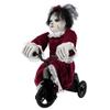 Boland 73048 Interactive Horror Doll on Bicycle, Size 35 x 21 cm, Angry Mathilde, Scary Doll with Sound and Movement, Decoration, Decorative Object, Halloween, Carnival, Theme Party view 1