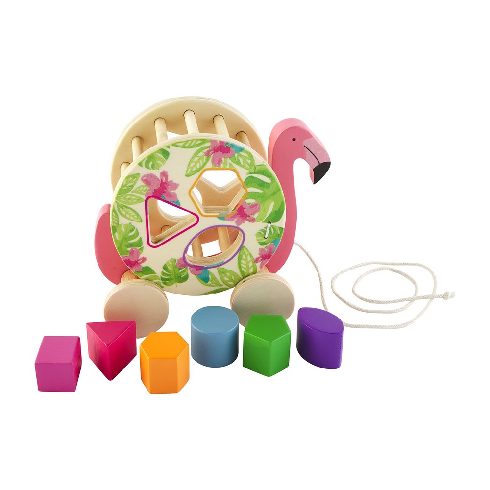 Mud Pie Kids Flamingo Safari Shape Sorter