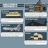 Apostrophe Games 5 Military Building Block Sets (659 Pieces) F-22 Raptor, M1 Abrams Tank, Black Hawk Helicopter, Reaper UAV and Humvee Army Truck Scale Models for Kids and Adults view 2