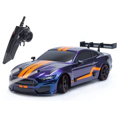 HEBXMF RC Car,2.4Ghz Electric Remote Control Vehicle,30km/h High Speed Rc Truck, 44 Super GT Dirft Racing Car with LED Light Kit with 2 Battery and Dirft Tires RTR