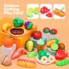 CUTE STONE Play Kitchen Accessories Toy, Play Food Sets for Kids Kitchen, Pretend Kitchen Set for Kids with Play Pots, Pans, Toddler Kitchen Playset Kitchen Toys for Girls Boys view 4