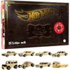 Hot Wheels 1:64 Scale FAO Schwarz Gold Vehicles 160th Anniversary, 8-Pack view 1