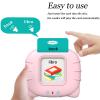Startcan Spanish & English Talking Flash Cards for Toddlers 1 2 3 4 5 6, Audible Toys for Kids to Learn Spanish - 258 Cards and 516 Words(Pink) view 2