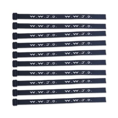 (10) Pack - W.W.J.D. Bracelets - 22 Individual Colors To Choose From - Mix and Match (Glow In The Dark)