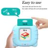 Startcan Spanish & English Talking Flash Cards for Toddlers 1 2 3 4 5 6, Audible Toys for Kids to Learn Spanish - 258 Cards and 516 Words(Blue) view 2