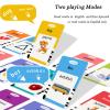 Startcan Spanish & English Talking Flash Cards for Toddlers 1 2 3 4 5 6, Audible Toys for Kids to Learn Spanish - 258 Cards and 516 Words(Blue) view 3