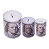 3-Pack $100 Bill Print Piggy Bank  Tall Metal Coin Bank, Durable Reusable Tin Money Saving Jar, Novelty Gift view 1