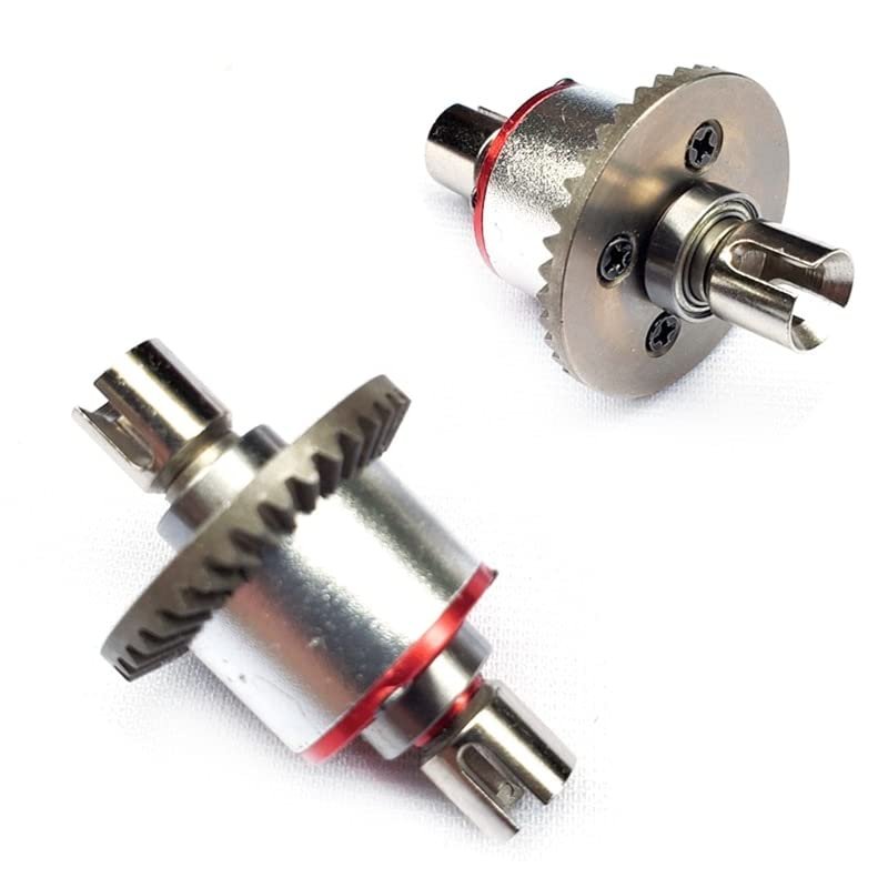 BAIJAC 2Pcs Full Metal Differential Diff Gear for Wltoys A959 A959-B A959B A969 A979 K929 1/18 RC Car Upgrade Parts Accessories ( Color : As Shown )