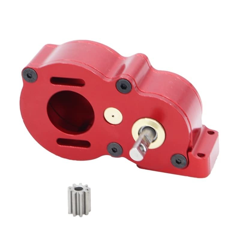 BAIJAC Lower Center of Gravity Metal Transmission Gearbox for 1/10 RC Crawler Axial SCX10 I II III Capra Upgrades Parts ( Color : Red )