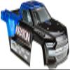 ARRMA 1/10 Painted Body, Black/Blue: KRATON 4X4 4S BLX, ARA402329 view 3
