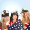 SGBETTER 20 Pack Captain Hats Adjustable White Sailors Navy Yacht Hats for Halloween Cruise Line Captain Theme Party Cosplay Costume Accessory view 3