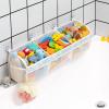 Austion Mesh Bath Toy Storage for Tub - Sorting Baby Toys Bath Tub Toy Holder - Extra Large Capacity Bath Toy Organizer with Large Openings, Quick-Drying and Breathable (Blue) view 1