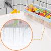 Austion Mesh Bath Toy Storage for Tub - Sorting Baby Toys Bath Tub Toy Holder - Extra Large Capacity Bath Toy Organizer with Large Openings, Quick-Drying and Breathable (Blue) view 2