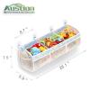 Austion Mesh Bath Toy Storage for Tub - Sorting Baby Toys Bath Tub Toy Holder - Extra Large Capacity Bath Toy Organizer with Large Openings, Quick-Drying and Breathable (Blue) view 3
