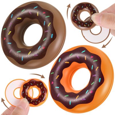 2 Pcs Haptic Coin Donut Fidget Slider Magnetic Fidget Slider Toy ADHD Autism Sensory Relief Stress and Anxiety Depression Desk Toys for Adults Teens Birthday Gift