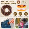 2 Pcs Haptic Coin Donut Fidget Slider Magnetic Fidget Slider Toy ADHD Autism Sensory Relief Stress and Anxiety Depression Desk Toys for Adults Teens Birthday Gift view 2
